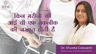 किन मरीज़ों को आईवीएफ़ तकनीक की ज़रूरत होती है। | Dr.Shweta Goswami | Zeeva Fertility IVF Clinic