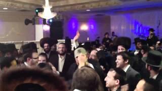 Lipa dancing with Avrumi Schreiber at his wedding