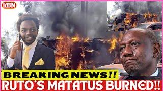 HAPPENING NOWPresident Ruto's Son MATATUS SET SET a BLAZE by Gen Z's