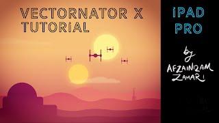 Vectornator X tutorial for iPad: Attack on Tatooine