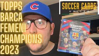 2023 Topps Barcelona Femeni Champions Box Opening And Review | Hunting FIFA Women's World Cup Stars!