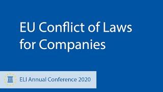 EU Conflict of Laws for Companies