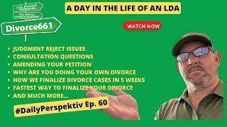 Day In The Life Of A Divorce LDA (Paralegal) Los Angeles Divorce Divorce661 #dailyperspektiv Ep. 60
