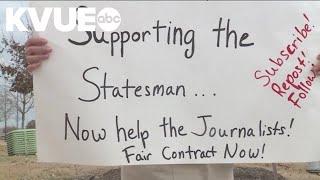 Austin American-Statesman journalists picket for better pay