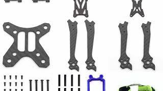 B6FPV 225mm Wheelbase 4mm Arm Frame Kit Carbon Fiber FPV Racing Frame Kit For DJI FPV Air Unit