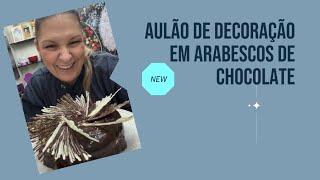 Aulão para você decorar uma torta com arabescos de chocolate!