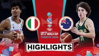 Italy  vs Australia  | Highlights | FIBA U17 Basketball World Cup 2024