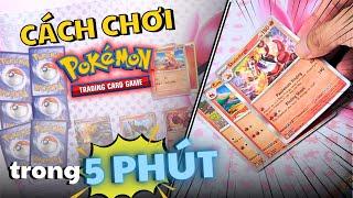 HƯỚNG DẪN cách chơi BÀI POKEMON TCG CƠ BẢN | Các bước ĐẤU BÀI Pokemon ĐƠN GIẢN| Pokemon Trading Card