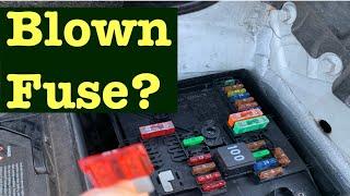 How to check for a blown fuse.