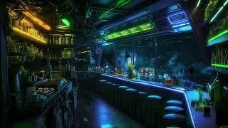 Cozy Sci-Fi Cafe on board the StarDust Space Vessel | Rumbles with Cruising Space Sounds | 10 hours