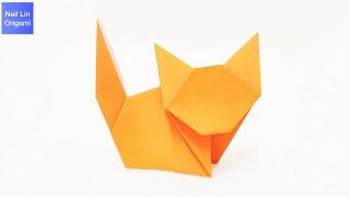 Easy Origami Cat Tutorial - How to make a paper Cat