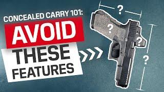 These things make your gun TERRIBLE for concealed carry