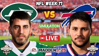 JETS vs BILLS | NFL WEEK 17 | MADDEN 25 PREDICTIONS