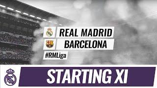 Starting XI against Barcelona