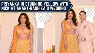 Priyanka Chopra GLOWS in yellow lehenga with Nick Jonas at Anant-Radhika's wedding