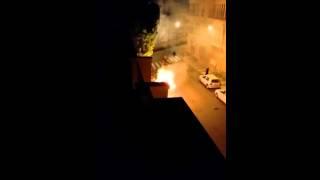 Arden las 200 Viviendas de Roquetas