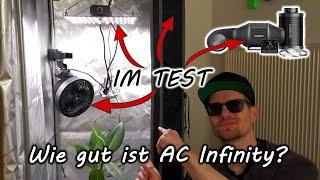 AC Infinity 60x60x180 Growbox Komplettset im Test | LED, Growzelt, Abluft, Ventilator, Aufbau