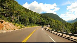 Driving Through Crawford Notch White Mountains NH US Route 302