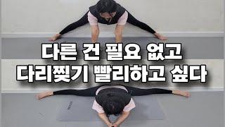 빨리 다리찢기180º도 하고 싶다~!! 이 방법이 젤 빨라요