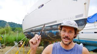 How to antifoul a sailboat with no experience in 3 days - Ep. 107