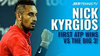 Nick Kyrgios Highlights From First Time He Beat The Big 3 on the ATP Tour!