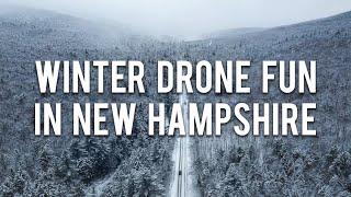 New Hampshire Winter Drone Footage