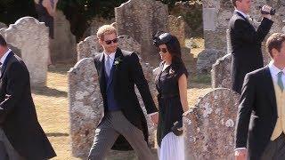 Duke and Duchess of Sussex attending the wedding of Charlie van Straubenzee and Daisy Jenks