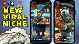 New VIRAL Niche for 2025! Make $15,000/Mo with Animal Delivery Agent Videos | TikTok, YouTube Shorts