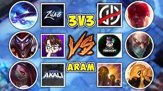 WE PLAYED A 3V3 YOUTUBER ARAM BATTLE! (Ft. Pink Ward, Professor Akali) - League of Legends