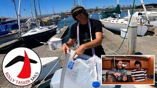 Sailor James and John Conway of @SVFelurian  Talk about His New Rolly Tasker Sails