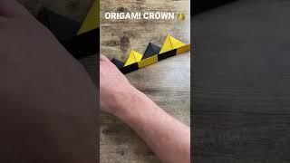 EASY PAPER ORIGAMI CROWN TUTORIAL | DIY PAPER CROWN STEP BY STEP | FOLDIG CROWN ORIGAMI | KING CROWN