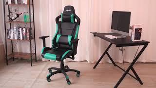 ERGODESIGN PU Leather Gaming Chair With Armrest And High Back