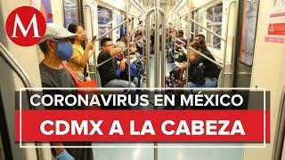 Mapa del coronavirus en México; dos estados superan los 100 casos