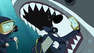 Family Guy | Stewie face with sharks