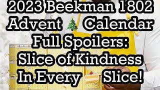 2023 Beekman 1802 Advent  Calendar Full Spoilers: Slice of Kindness In Every Slice! | BeautyAmaB
