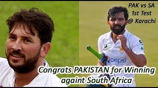 Pakistan beat South Africa - Fawad Alam's century gave voctory@Karachi - English Review 239th Video