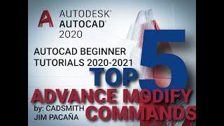 AUTOCAD 2020-2021 TOP 5 Advance Modify Commands