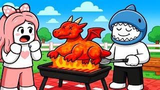 [로블록스] 여자친구 경또에게 엄청 맛있는 드래곤 요리를 만들어줬어요!! (Cook Food) - 민또 경또 -