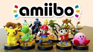 Nintendo Amiibo Unboxing! Mario, Link, Marth, Villager, Wii Fit Trainer! Smash Bros Figures!