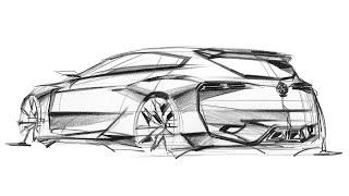 Car Design Sketch (How to sketch a car)