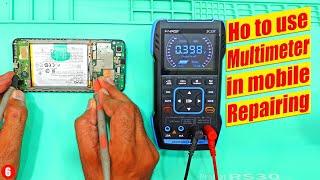 How to use Digital Multimeter in Mobile Phone Repairing to trace fault Tutorial#6