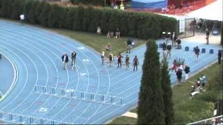 Shamier Little of Lindblom breaks the Class 2A 100M hurdles at 2012 Track