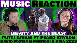 Putri Ariani & Peabo Bryson - Beauty and the Beast REACTION | David Foster & Friends in Asia 2023