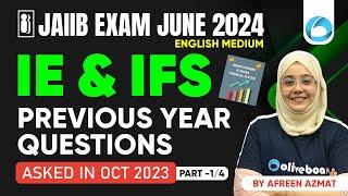 JAIIB IE and IFS Previous Year Question Paper (Asked in Oct 2023) | JAIIB IE and IFS | JAIIB Exam