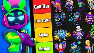 TIER LIST des SKINS BRAWL STARS (saisons Godzilla & CyberBrawl)