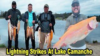 Lightning Trout Fishing (Lightning Strike) At Lake Camanche