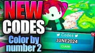 Color by number 2 CODES - ROBLOX 2024