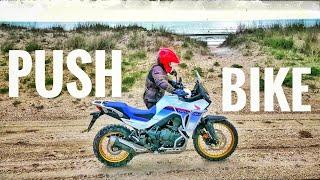 Learning by Myself: Off-Road Training with Honda Transalp 750 - EPISODE #15 PUSH BIKE