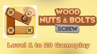 Wood Nuts & Bolts, Screw Level 1 to 20 Gameplay