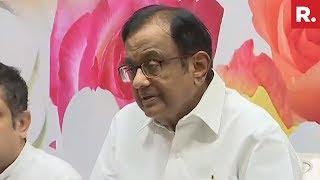 P Chidambaram Addresses News Briefing To Explain Congress' 'NYAY' Minimum Income Guarantee Scheme